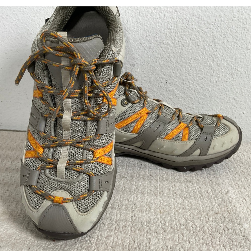 Merrell Womens Siren J52408 Waterproof Hiking Shoes Brindle Aluminum Orange 9